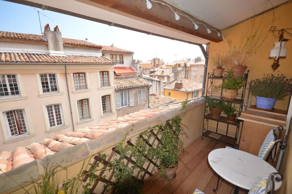 Le Dix Duplex Historical Center Balcony With View And Air Conditioning Aix-en-Provence Exteriér fotografie